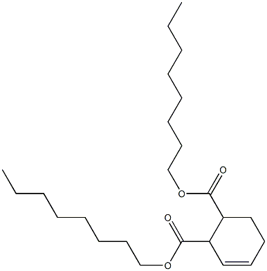 5-Cyclohexene-1,2-dicarboxylic acid dioctyl ester 结构式