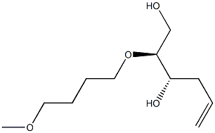 (4S,5S)-5-(4-Methoxybutoxy)-1-hexene-4,6-diol 结构式