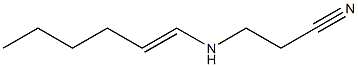 3-(1-Hexenylamino)propionitrile 结构式