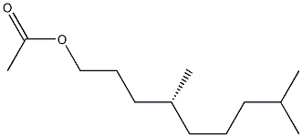 [R,(+)]-4,8-Dimethyl-1-nonanol acetate 结构式