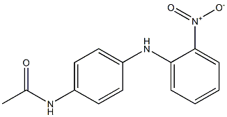 2-Nitro-N-(4-acetylaminophenyl)aniline 结构式