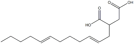 (2,7-Dodecadienyl)succinic acid 结构式