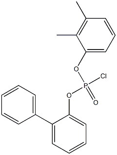 Chlorophosphonic acid 2-biphenylyl 2,3-xylyl ester 结构式