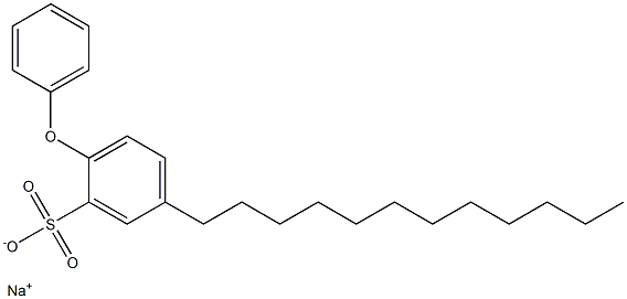 2-Phenoxy-5-dodecylbenzenesulfonic acid sodium salt 结构式