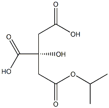 (R)-Citric acid 1-isopropyl ester 结构式