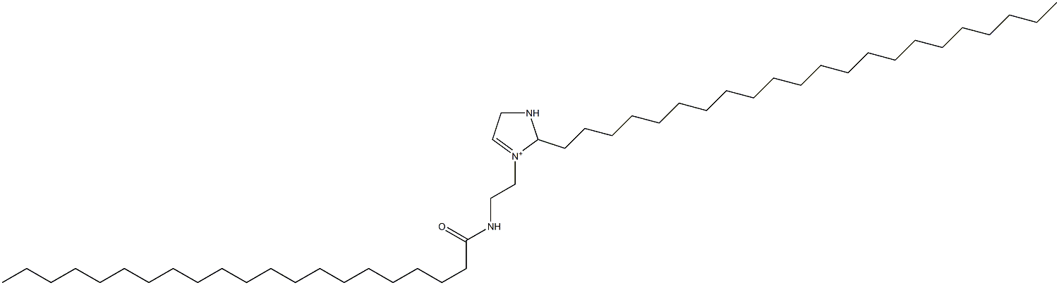 2-Docosyl-3-[2-(henicosanoylamino)ethyl]-3-imidazoline-3-ium 结构式