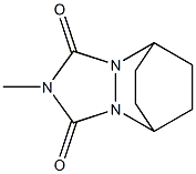 Tetrahydro-2-methyl-5,8-ethano-1H-[1,2,4]triazolo[1,2-a]pyridazine-1,3(2H)-dione 结构式