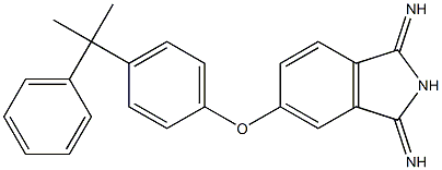 5-[p-(2-Phenylpropan-2-yl)phenoxy]-1,3-diiminoisoindoline 结构式