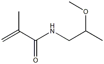 N-(2-Methoxypropyl)methacrylamide 结构式