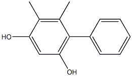 4,5-Dimethyl-6-phenylbenzene-1,3-diol 结构式