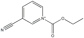 1-(Ethoxycarbonyl)-3-cyanopyridin-1-ium 结构式