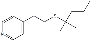 4-[2-(1,1-Dimethylbutylthio)ethyl]pyridine 结构式