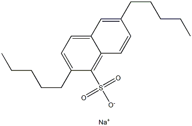 2,6-Dipentyl-1-naphthalenesulfonic acid sodium salt 结构式