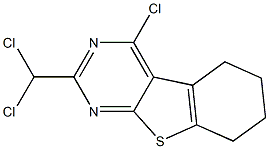 4-Chloro-5,6,7,8-tetrahydro-2-dichloromethyl[1]benzothieno[2,3-d]pyrimidine 结构式