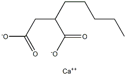 2-Pentylsuccinic acid calcium salt 结构式