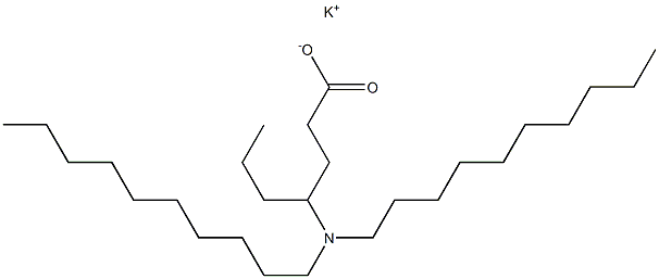 4-(Didecylamino)heptanoic acid potassium salt 结构式