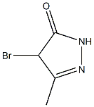 3-Methyl-4-bromo-1H-pyrazol-5(4H)-one 结构式