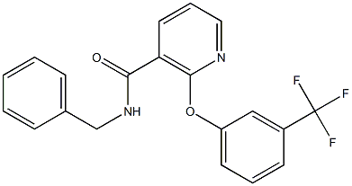 N-Benzyl-2-(3-trifluoromethylphenoxy)nicotinamide 结构式