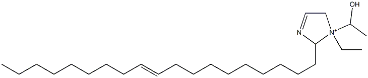 1-Ethyl-1-(1-hydroxyethyl)-2-(10-nonadecenyl)-3-imidazoline-1-ium 结构式