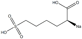 [S,(+)]-2-Sodiosulfohexanoic acid 结构式