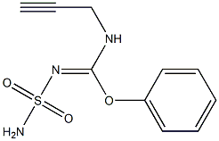 N-Sulfamoyl[phenoxy(2-propynylamino)methan]imine 结构式