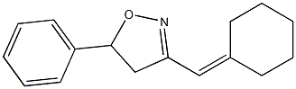 3-(Cyclohexylidenemethyl)-5-phenyl-2-isoxazoline 结构式