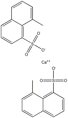 Bis(8-methyl-1-naphthalenesulfonic acid)calcium salt 结构式