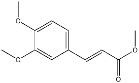 (E)-3-(3,4-Dimethoxyphenyl)acrylic acid methyl ester 结构式