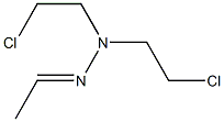 Acetaldehyde bis(2-chloroethyl)hydrazone 结构式