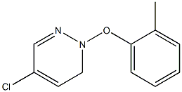 2-(2-Methylphenoxy)-5-chloro-2,3-dihydropyridazine 结构式