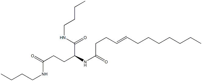 N2-(4-Dodecenoyl)-N1,N5-dibutylglutaminamide 结构式