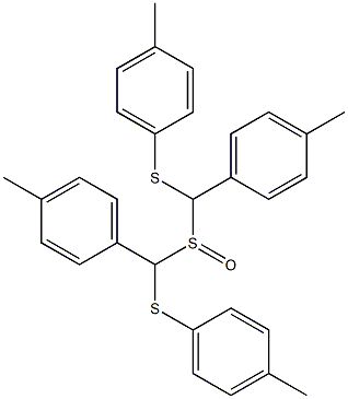 4-Methylphenyl(4-methylphenylthiomethyl) sulfoxide 结构式