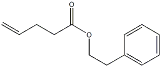 4-Pentenoic acid 2-phenylethyl ester 结构式