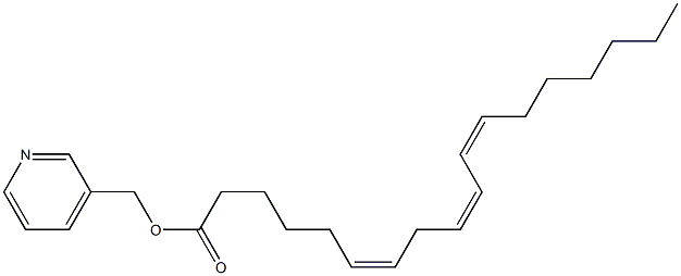 (6Z,9Z,12Z)-6,9,11-Octadecatrienoic acid 3-pyridinylmethyl ester 结构式