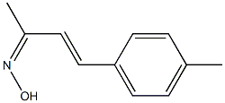 4-(4-Methylphenyl)-3-butene-2-oneoxime 结构式