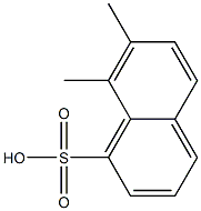 7,8-Dimethyl-1-naphthalenesulfonic acid 结构式