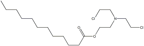 Lauric acid 2-[bis(2-chloroethyl)amino]ethyl ester 结构式