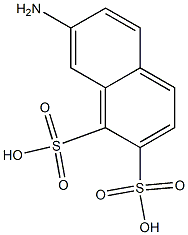 7-Amino-1,2-naphthalenedisulfonic acid 结构式