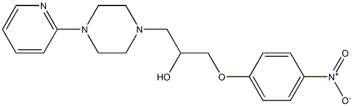 2-[4-Nitrophenoxy]-1-[[4-(2-pyridinyl)-1-piperazinyl]methyl]ethanol 结构式