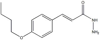 3-(p-Butoxyphenyl)acrylohydrazide 结构式