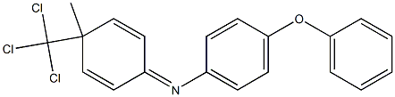 1-(4-Phenoxyphenyl)imino-4-methyl-4-trichloromethyl-2,5-cyclohexadiene 结构式