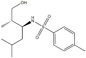 N-[(S)-1-[(S)-2-Hydroxy-1-methylethyl]-3-methylbutyl]-4-methylbenzenesulfonamide 结构式