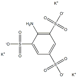 2-Amino-1,3,5-benzenetrisulfonic acid tripotassium salt 结构式