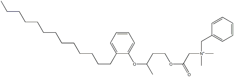 N,N-Dimethyl-N-benzyl-N-[[[3-(2-tridecylphenyloxy)butyl]oxycarbonyl]methyl]aminium 结构式