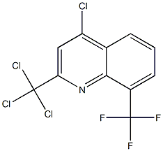 2-Trichloromethyl-4-chloro-8-trifluoromethylquinoline 结构式