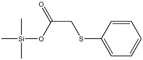 (Phenylthio)acetic acid trimethylsilyl ester 结构式