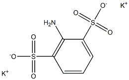 2-Amino-1,3-benzenedisulfonic acid dipotassium salt 结构式