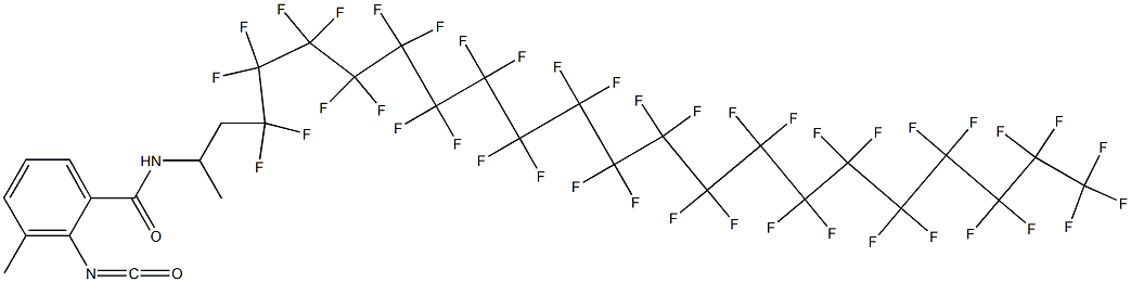 2-Isocyanato-3-methyl-N-[2-(hentetracontafluoroicosyl)-1-methylethyl]benzamide 结构式