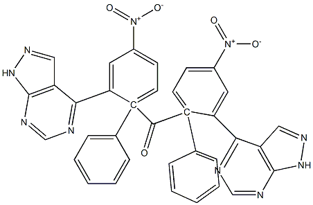 1-Phenyl-1H-pyrazolo[3,4-d]pyrimidin-4-yl(4-nitrophenyl) ketone 结构式