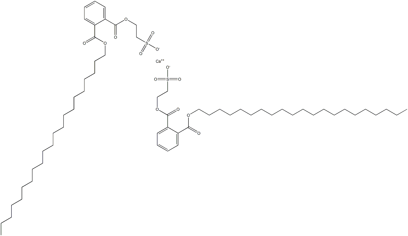 Bis[2-[(2-henicosyloxycarbonylphenyl)carbonyloxy]ethanesulfonic acid]calcium salt 结构式